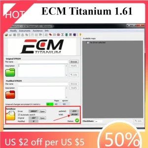ECM Titanium 1.61 Drivers Repair Software for KESS for KTAG Automobile Maintenance Diagnostic Cars Tuning ECU Remapping Tools