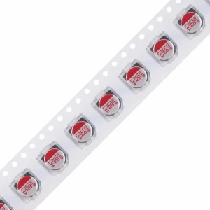 50PCS Surface mounted solid-state aluminum electrolytic capacitor 100uF ± 20% 35V SMD, 6.3 * 7.7mm