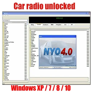 2017 NYO4.0 computer decoding software NYO4 navigation+audio+airbag+instrument