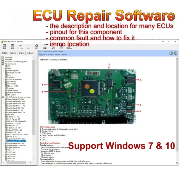 Ram Win Module Eeprom ECU Repair Software ECU Modules Repair Pinout Immo Location Including ...