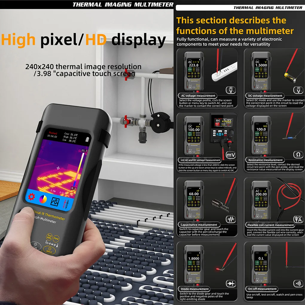 SH7 Digital Thermal Imaging Multimeter - Image 4